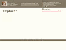 Tablet Screenshot of fondation-langlois.org